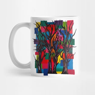 Abstract Forest Mug